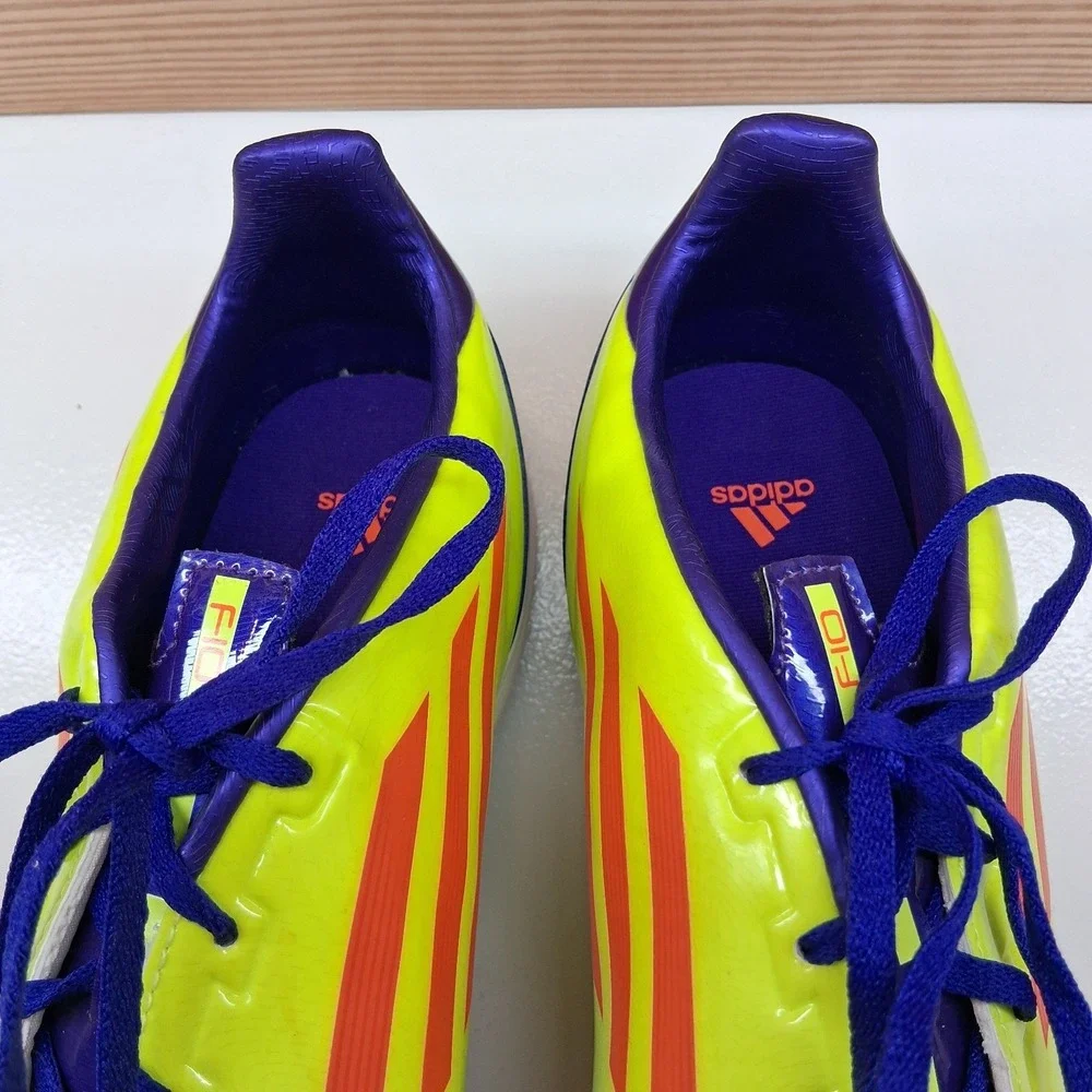 Adidas F50 TRX F10‎ Indoor Soccer Shoes Men's Size 12 Neon Yellow Purple